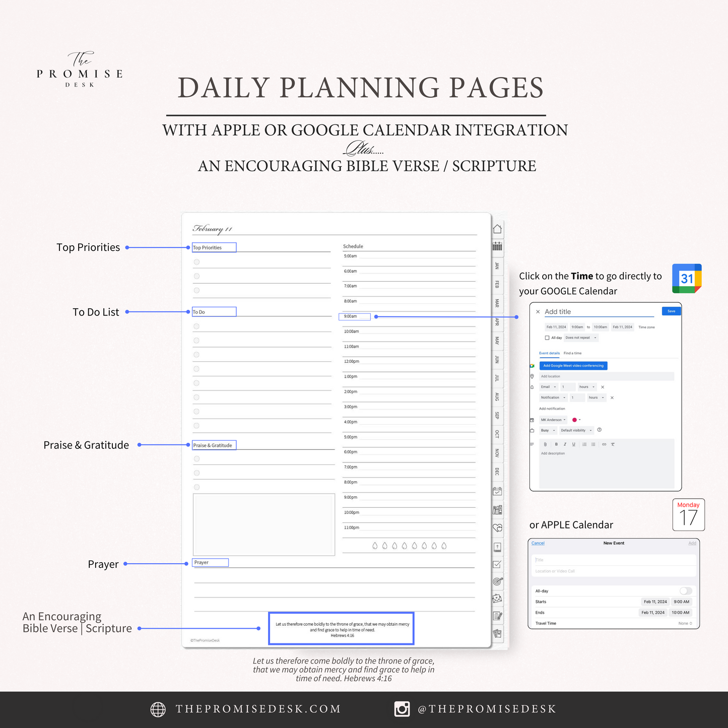 The 2024 Faith Journal & Christian Planner (All-In-One Digital Planner) Edition: 04