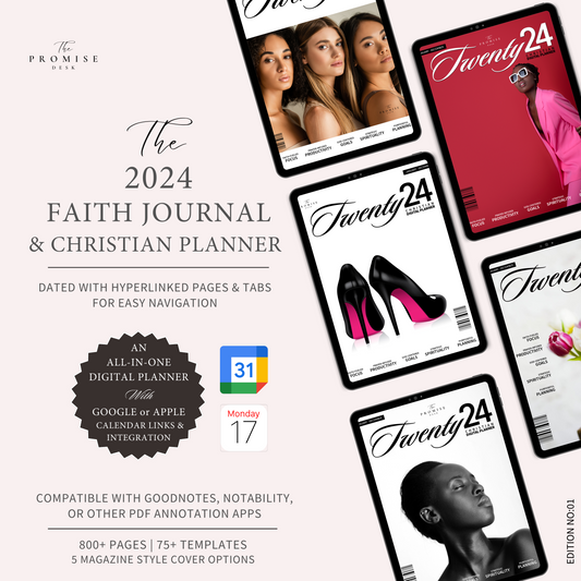 The 2024 Faith Journal & Christian Planner (All-In-One Digital Planner) Edition: 01