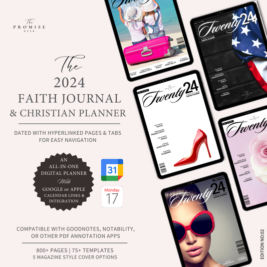 The 2024 Faith Journal & Christian Planner (All-In-One Digital Planner) Edition: 02