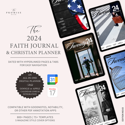 The 2024 Faith Journal & Christian Planner (All-In-One Digital Planner) Edition: 03