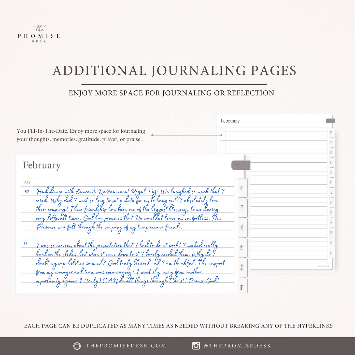 Digital One Sentence Gratitude Journal